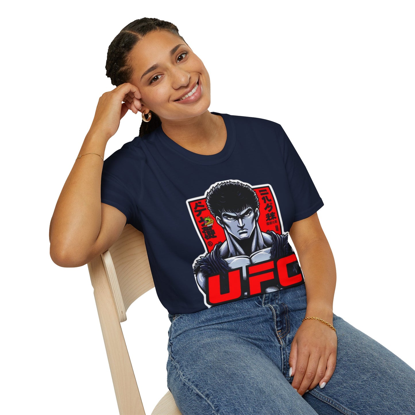 UFC T Shirt | Unleash Fierce Confidence | UFC Tee with Baki Anime Style