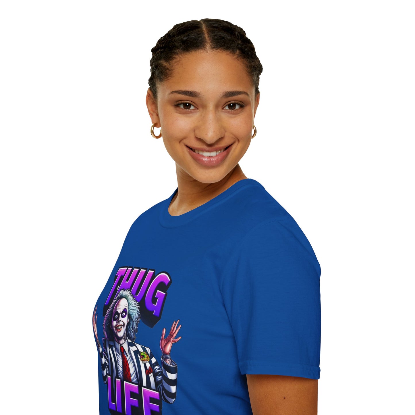 T-Shirt - Beetlejuice Shirt | Thug Life Halloween Tee | Funny Beetlejuice Graphic T-Shirt - premium material. perfect gift idea. Order yours now and stand out with this exclusive piece!