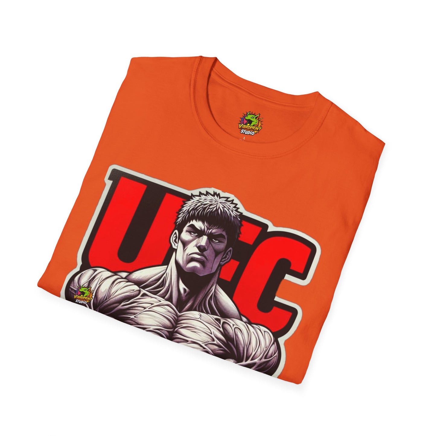 UFC T Shirt | Unleash Fierce Confidence | UFC Tee with Baki Anime Strength for Fitness Fans