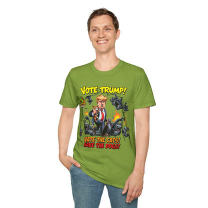 They're Eating the Dogs Tee | Satire Trump Election T-Shirt | Funny Political Graphic Te