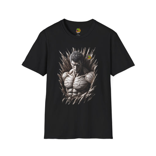 UFC T Shirt | Unleash Fierce Confidence | UFC Tee with Baki Anime Elements for Fitness Enthusiasts - High Quality Image