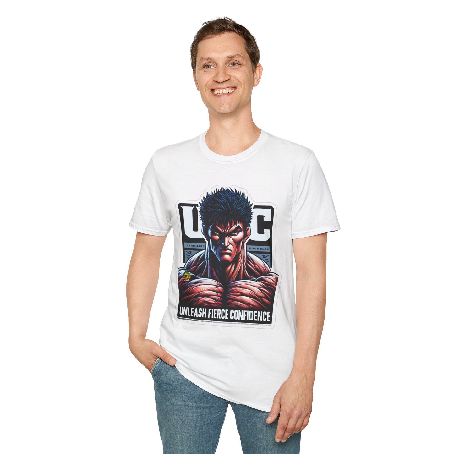 UFC T Shirt | Unleash Fierce Confidence | UFC Tee with Baki Anime Strength