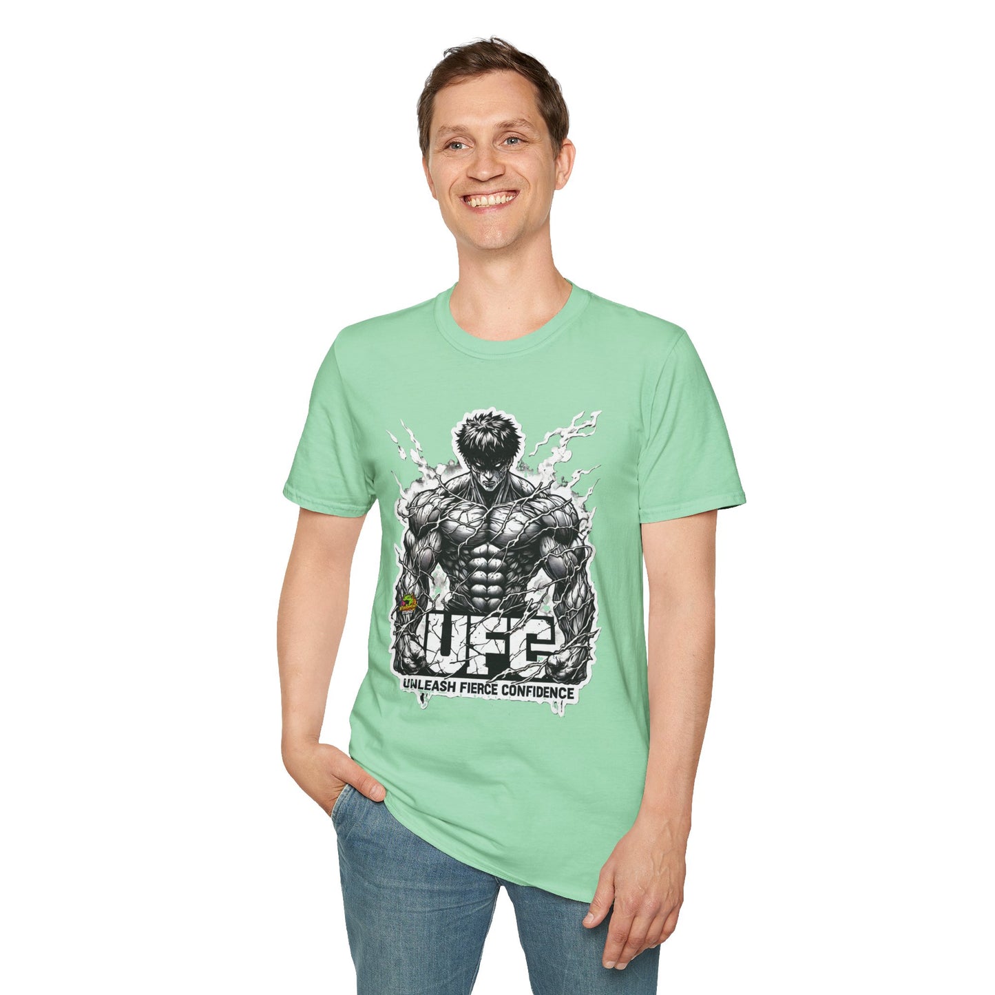 UFC T Shirt | Unleash Fierce Confidence | UFC Tee with Baki Anime Inspiration for Athletes