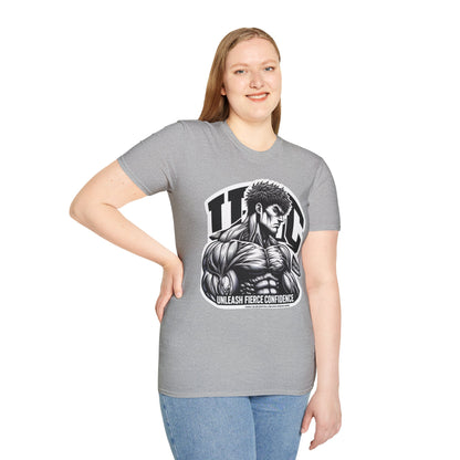 product - UFC T Shirt | Unleash Fierce Confidence | UFC Tee with Baki Anime T Shirt Inspiration - custom-made. perfect gift idea. Order yours now and stand out with this exclusive piece!