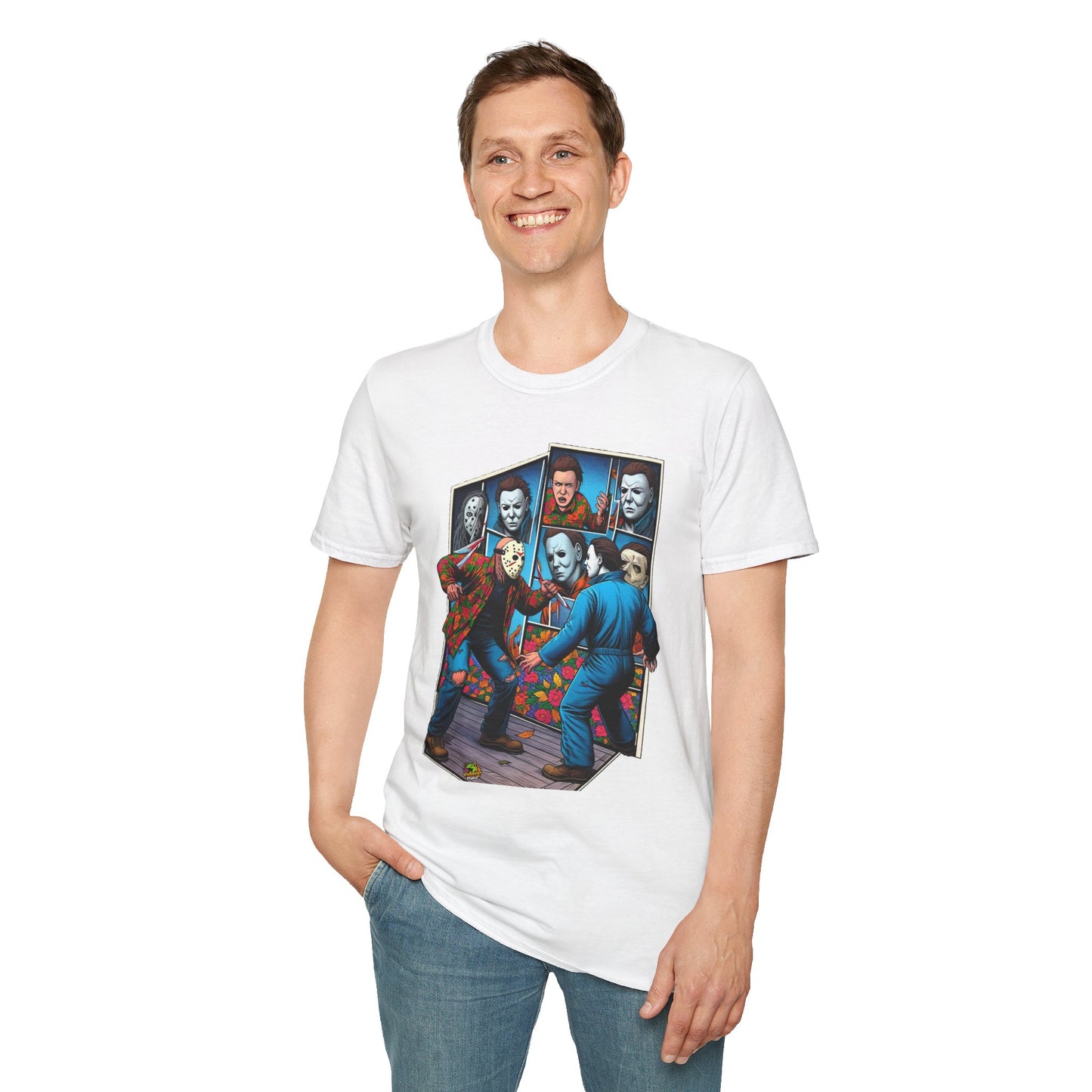 Jason - Funny Michael Myers Shirt | Jason & Michael Horror Picnic Tee - premium material. limited stock. Order yours now and stand out with this exclusive piece!