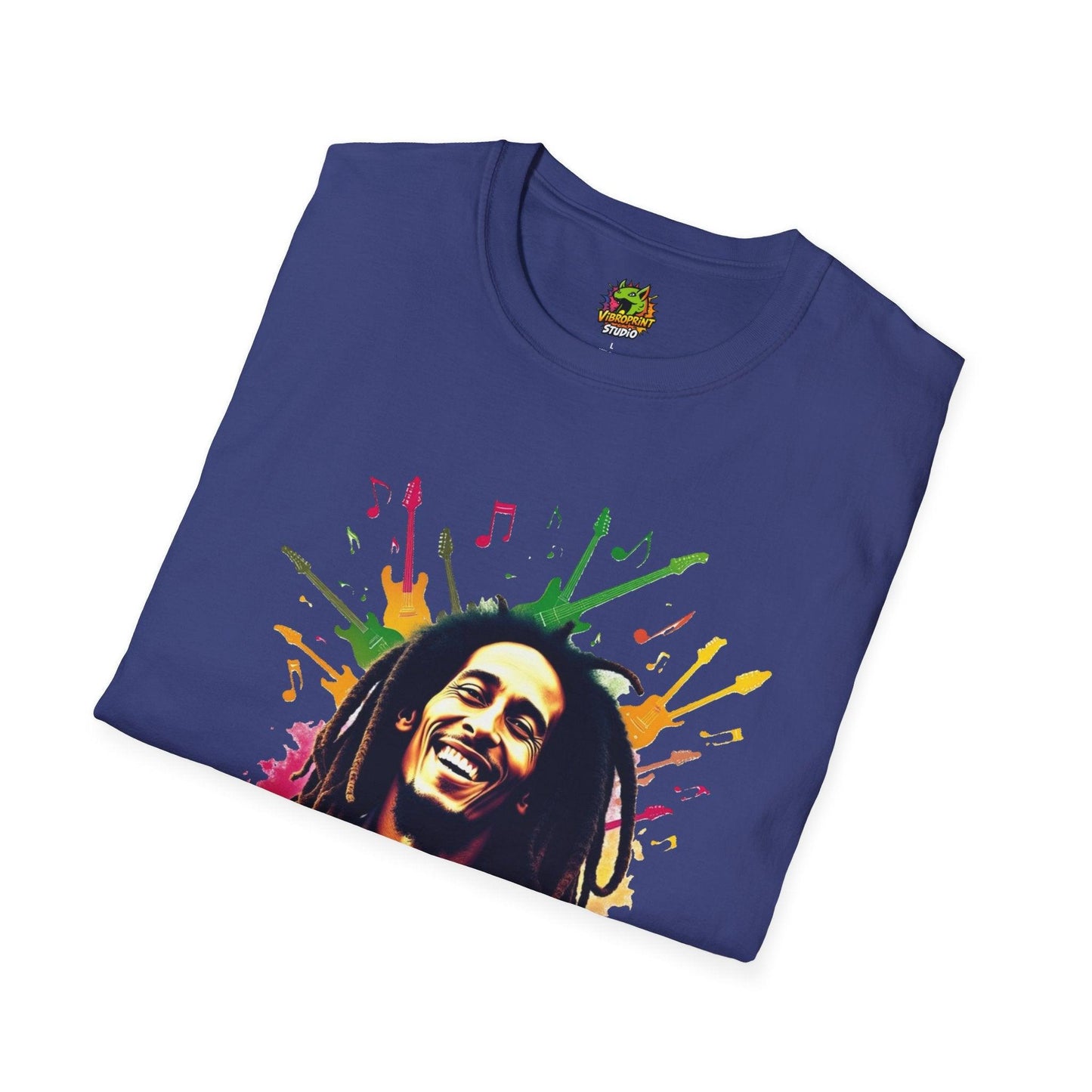 Bob Marley T-Shirt - Soulful Echoes - VibroPrint Studio