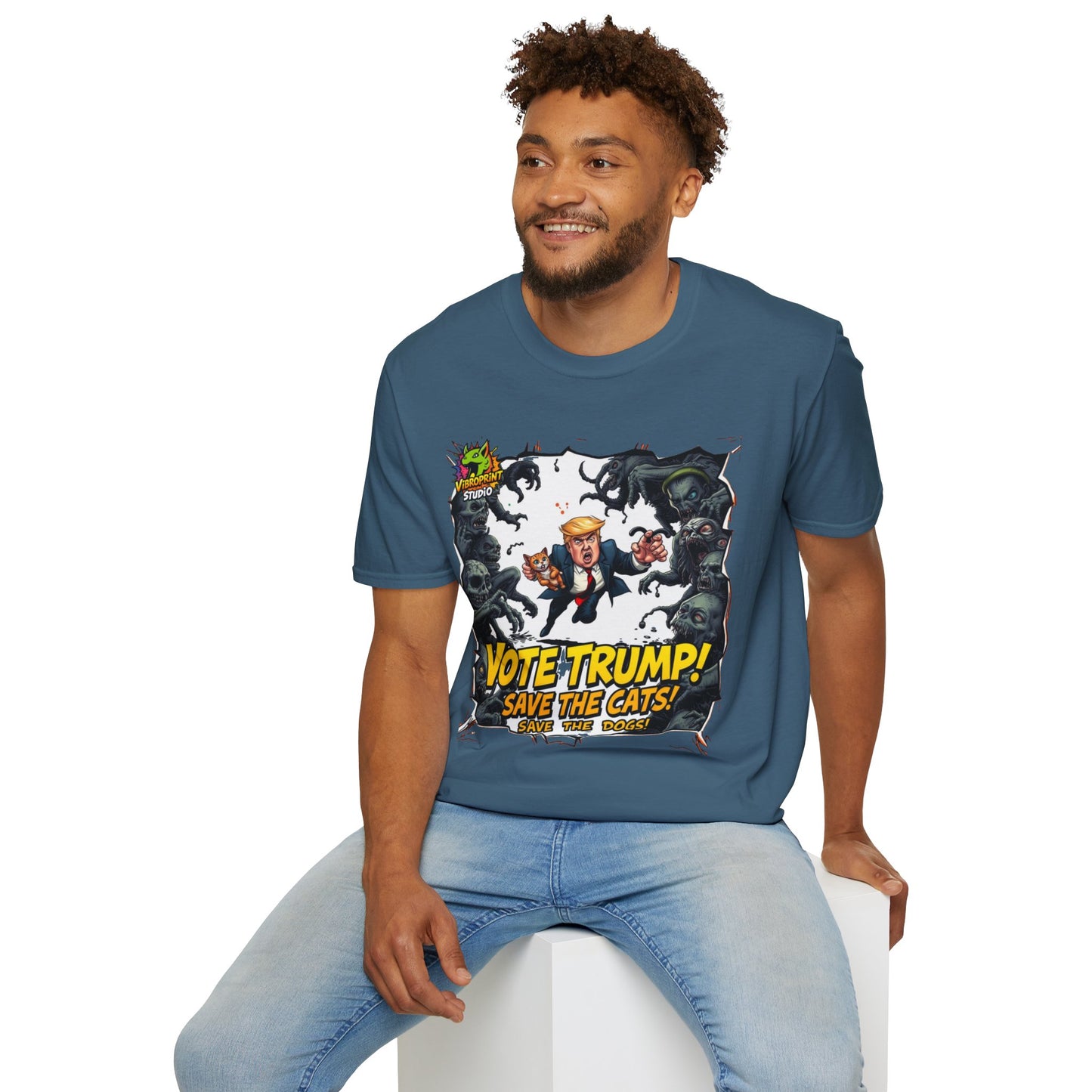 They're Eating the Dogs Tee | Satire Trump Election Shirt | Funny Meme Graphic T-Shirt