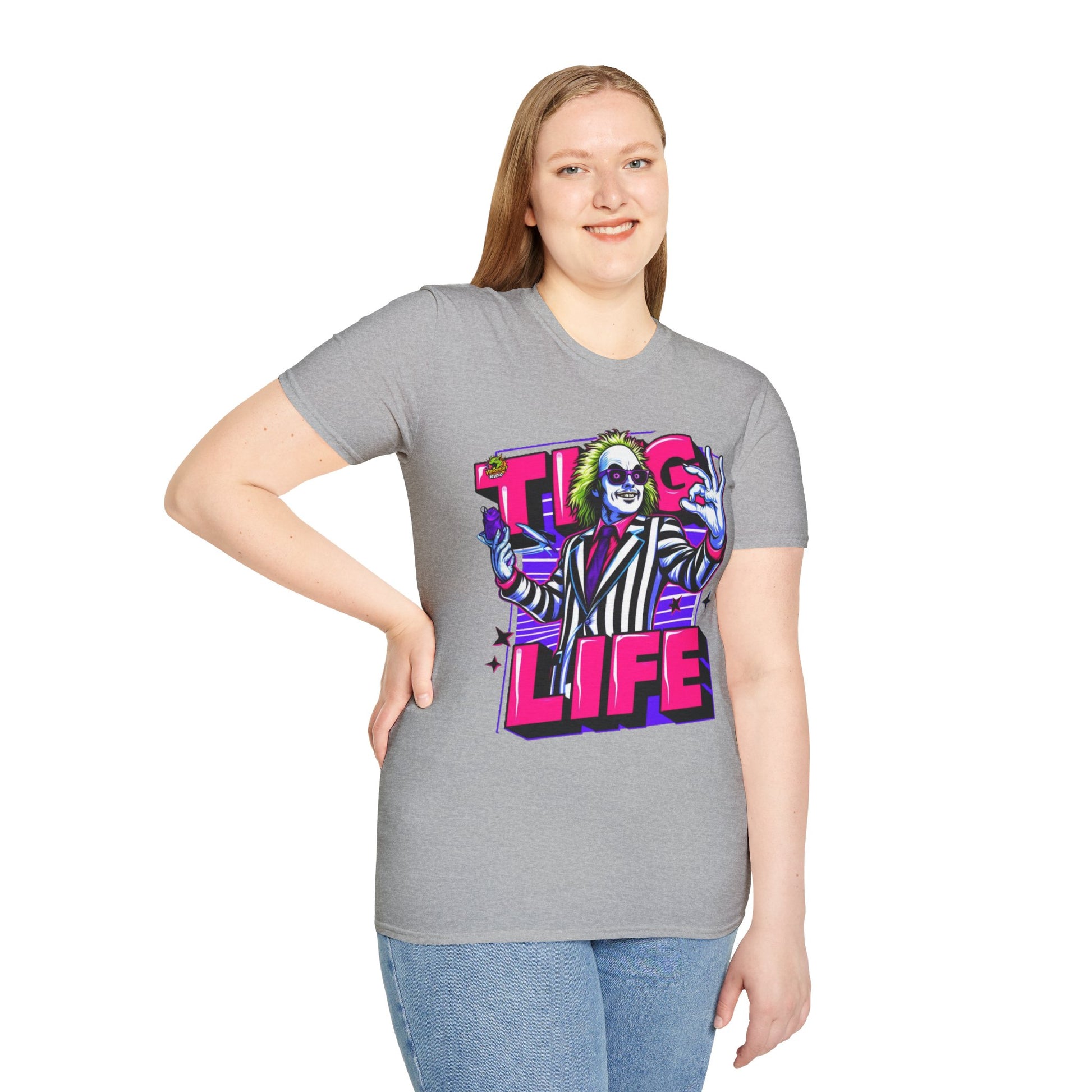 exclusive - Beetlejuice Shirt | Thug Life Halloween Graphic Tee | Spooky Beetlejuice T-Shirt - custom-made. perfect gift idea. Order yours now and stand out with this exclusive piece!