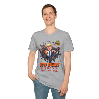 They're Eating the Dogs Tee | Trump Election Comedy Shirt | Satire Political Graphic Tee