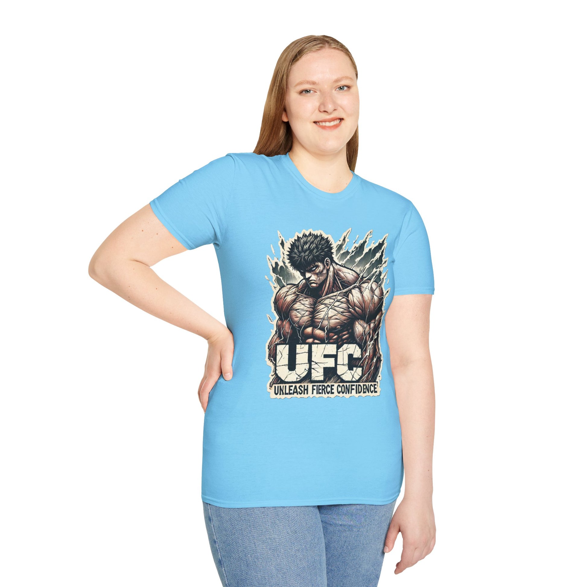 Shirt - UFC T Shirt | Unleash Fierce Confidence | Motivational UFC Tee with Baki Anime Influence - custom-made. limited stock. Order yours now and stand out with this exclusive piece!