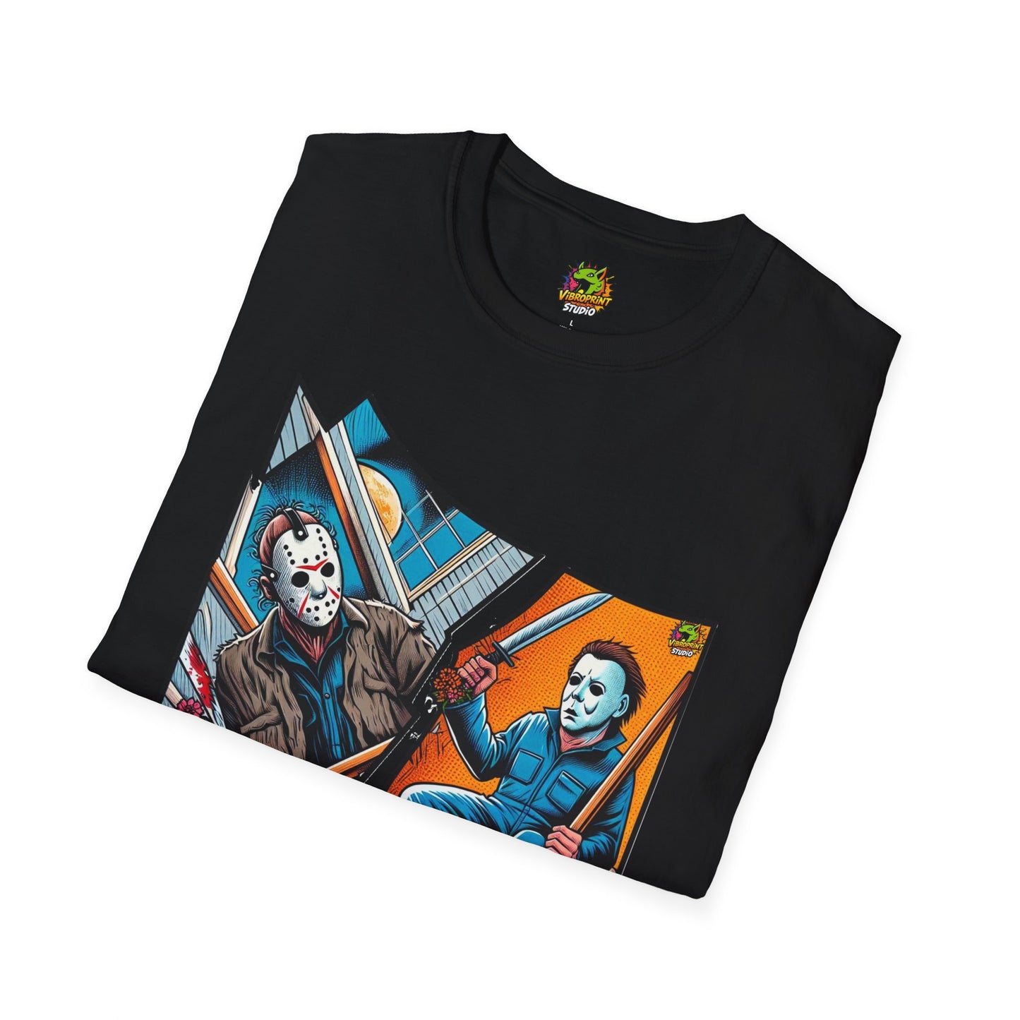 product - Michael Myers Vintage Shirt | Jason & Michael Halloween Picnic Tee - premium material. limited stock. Order yours now and stand out with this exclusive piece!