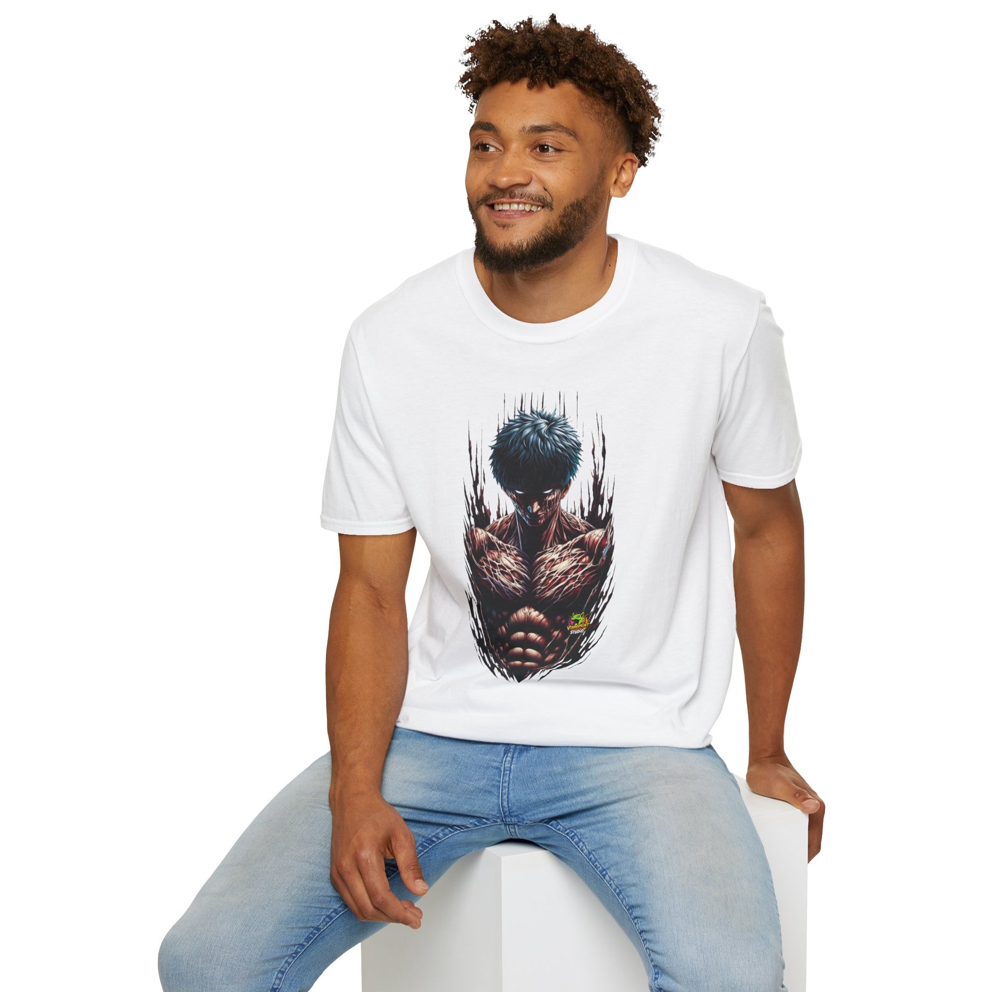 product - UFC T Shirt | Unleash Fierce Confidence | Motivational UFC Tee with Baki Anime Strength for Gym Lovers - premium material. perfect gift idea. Order yours now and stand out with this exclusive piece!