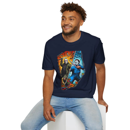 product - Michael Myers Vintage Shirt | Jason Voorhees Funny Halloween Tee - custom-made. perfect gift idea. Order yours now and stand out with this exclusive piece!