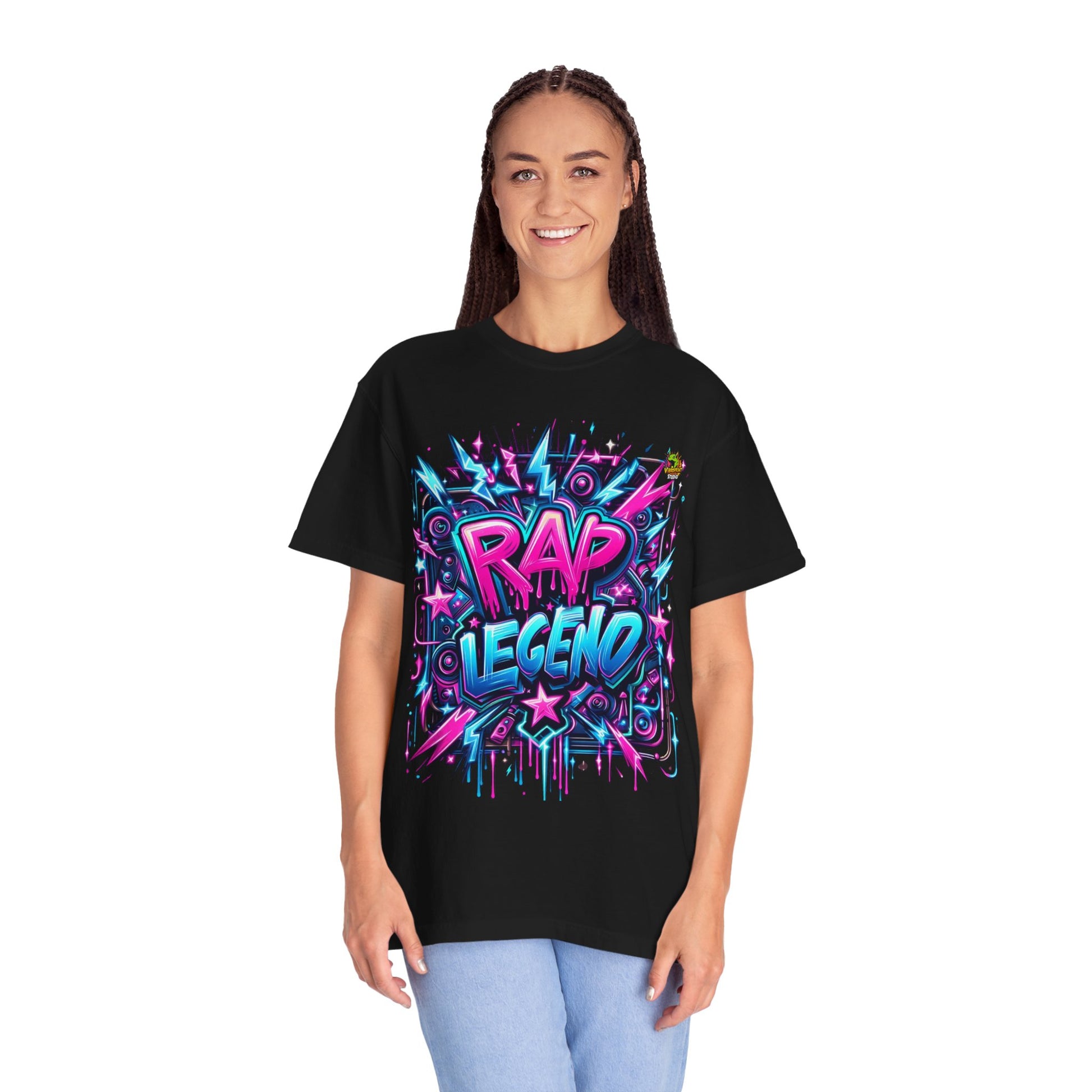 Art - Rapper Merch Neon Graffiti T-Shirt | Street Art Hip-Hop Style Design - custom-made. limited stock. Order yours now and stand out with this exclusive piece!