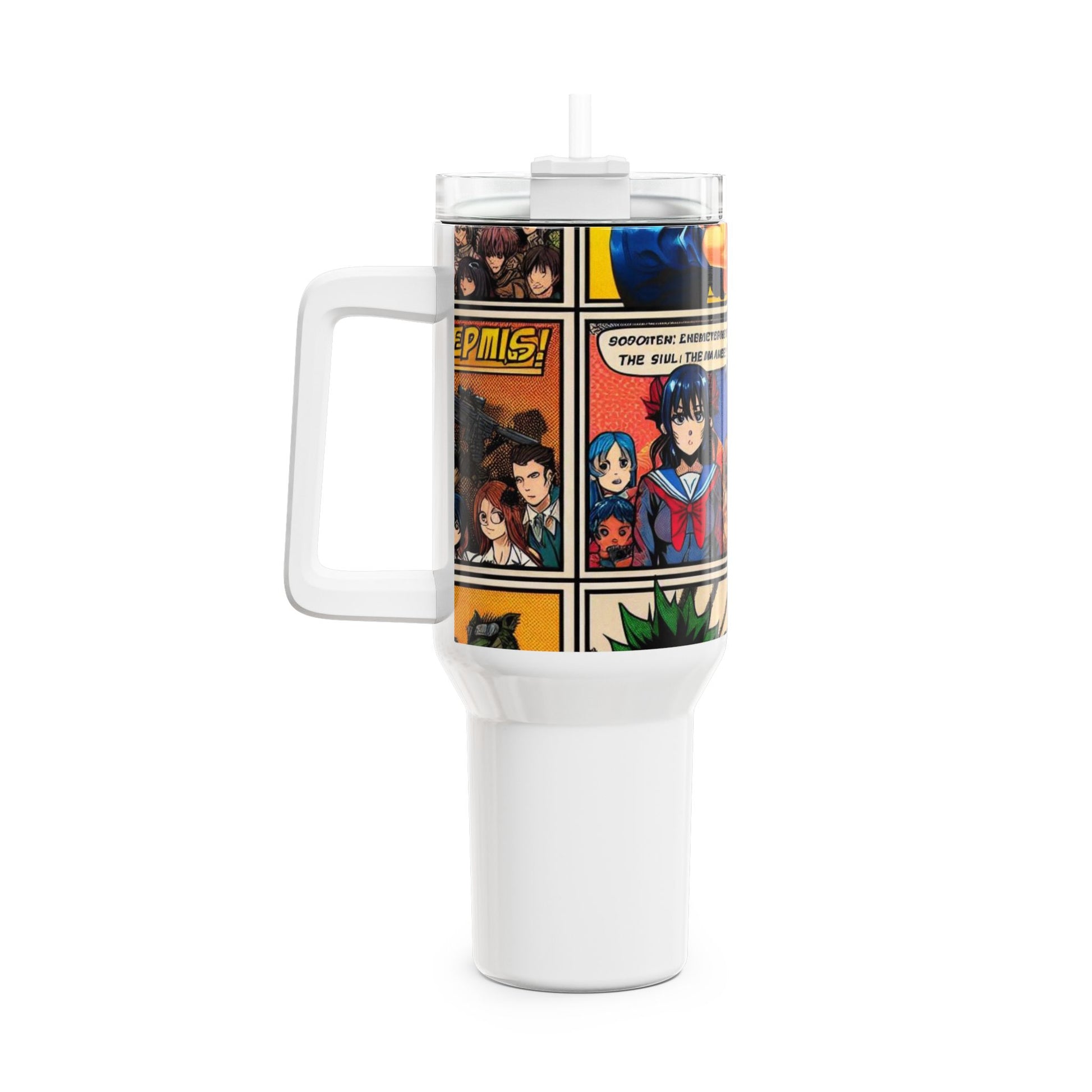 Colorful - Stanley Tumbler | Geek and Anime Themed Drinkware for Gamers | Colorful Cartoon Tumbler - custom-made. perfect gift idea. Order yours now and stand out with this exclusive piece!