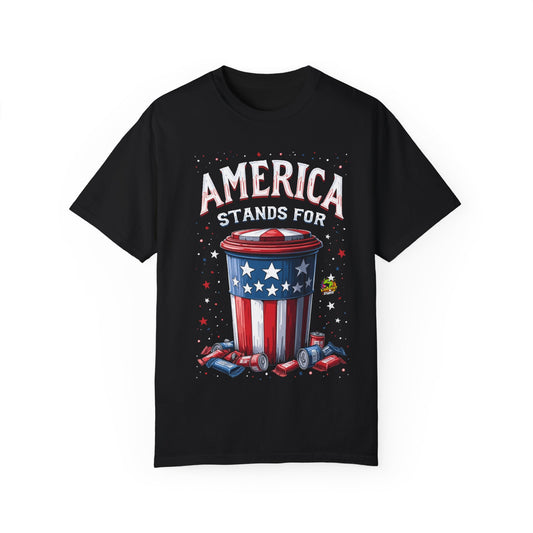 Garbage Rights T-Shirt - Trump Supporter Tee with Patriotic Humor and Bold Style - High Quality Image