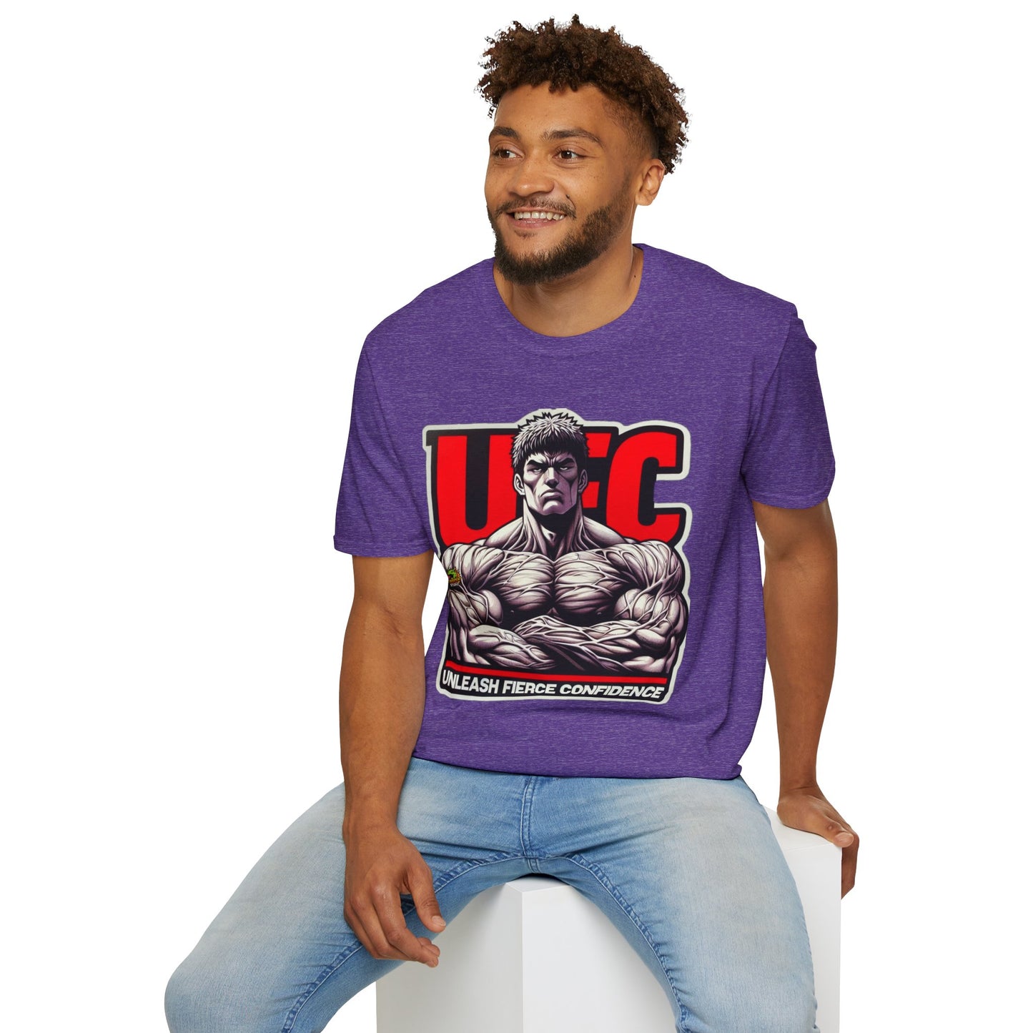 UFC T Shirt | Unleash Fierce Confidence | UFC Tee with Baki Anime Strength for Fitness Fans