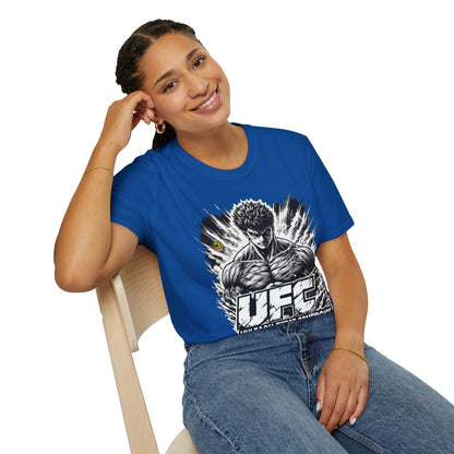 Fierce - UFC T Shirt | Unleash Fierce Confidence | UFC Tee with Baki Anime T Shirt Motivation - custom-made. limited stock. Order yours now and stand out with this exclusive piece!