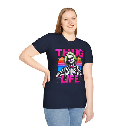 exclusive - Beetlejuice Shirt | Thug Life Inspired T-Shirt | Halloween Horror Graphic Tee | Funny Beetlejuice Shirt - premium material. limited stock. Order yours now and stand out with this exclusive piece!