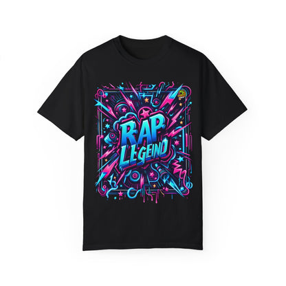 Bold Neon Graffiti Rapper Merch | Street Art Inspired Hip-Hop T-Shirt - High Quality Image