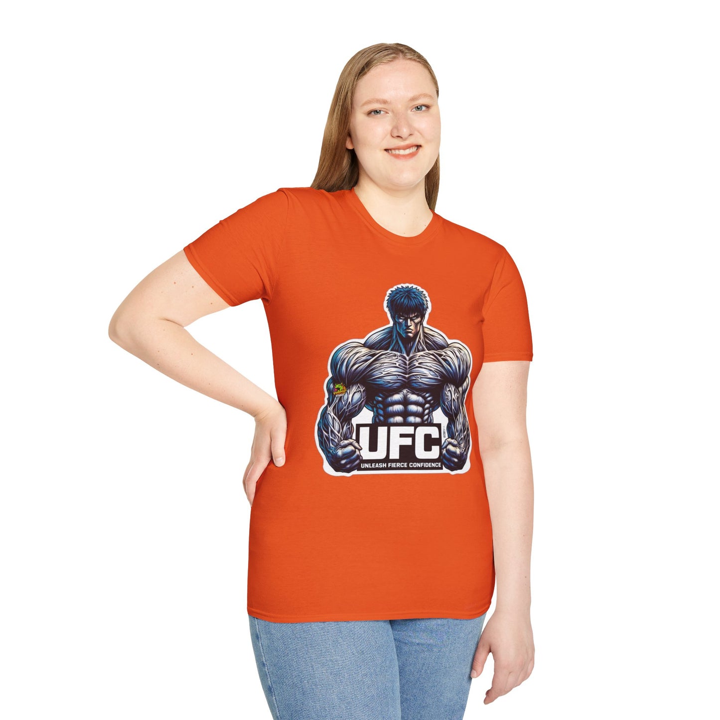 UFC T Shirt | Unleash Fierce Confidence | Motivational UFC Tee with Baki Anime Inspiration for Gym