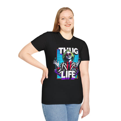 Graphic - Beetlejuice Shirt | Funny Thug Life Graphic Tee | Halloween Beetlejuice T-Shirt for Men & Women - premium material. perfect gift idea. Order yours now and stand out with this exclusive piece!