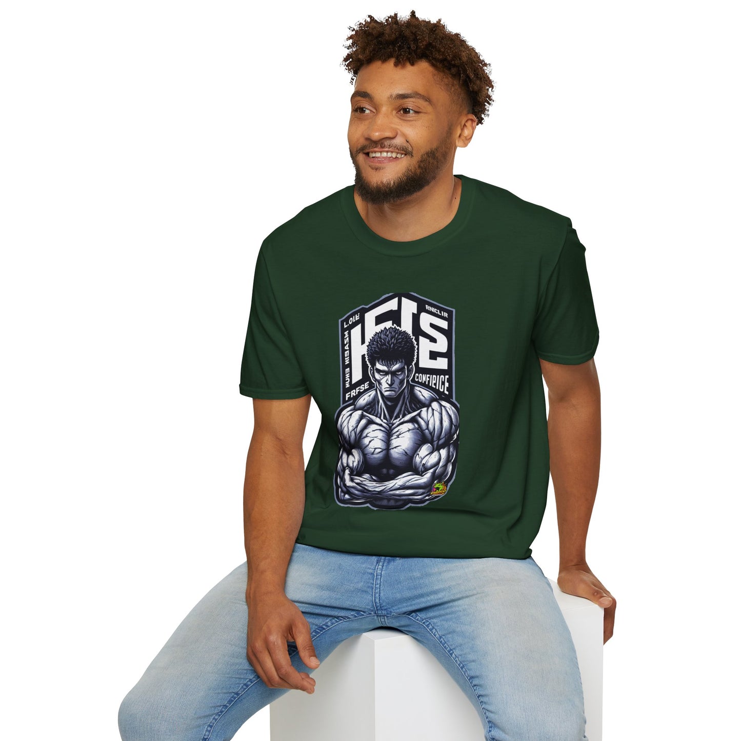 UFC T Shirt | Unleash Fierce Confidence | UFC Tee with Baki Anime Influence for Gym Enthusiasts