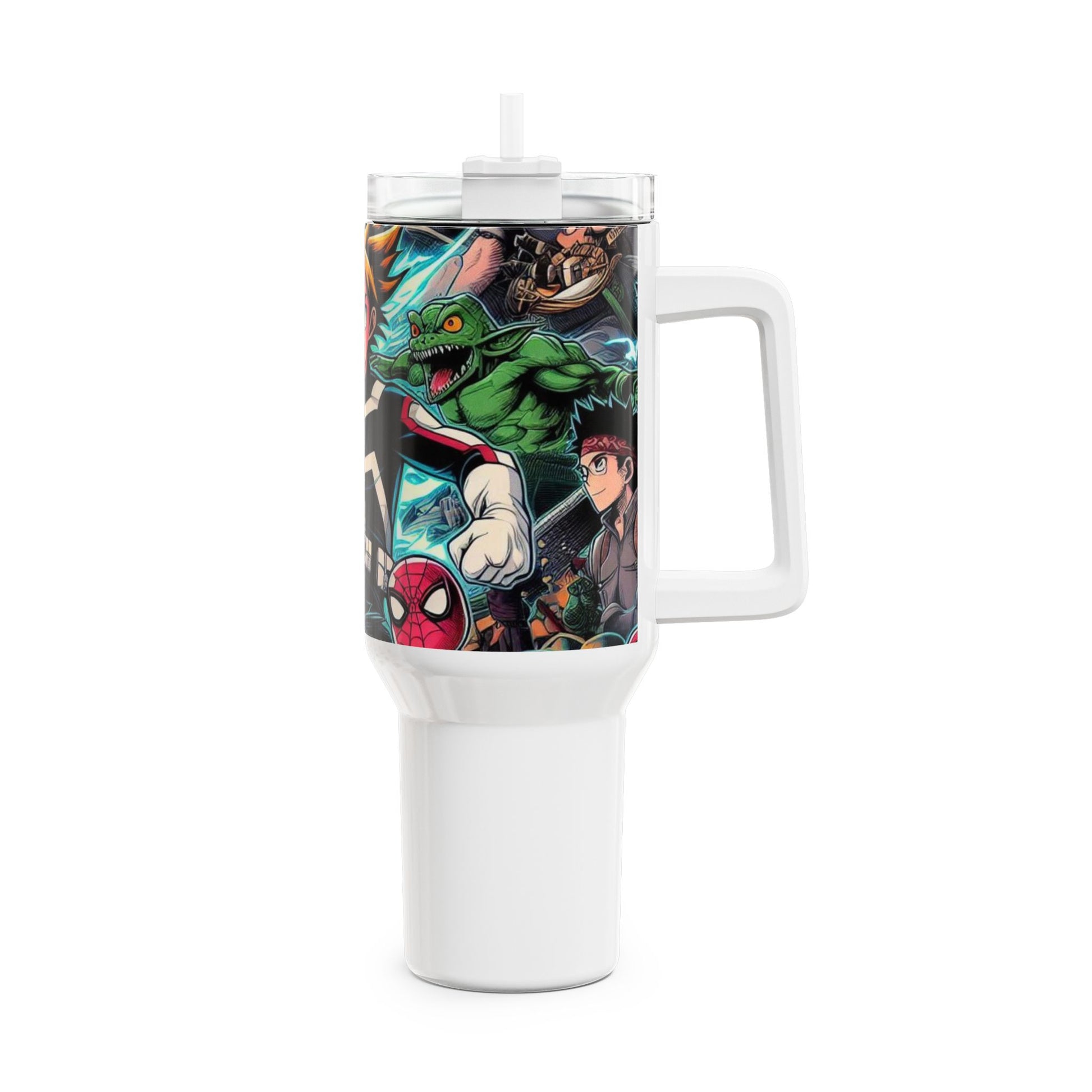 Colorful - Stanley cup | Comics and Anime Themed Drinkware | Colorful Cartoon Tumbler for Fans - premium material. limited stock. Order yours now and stand out with this exclusive piece!