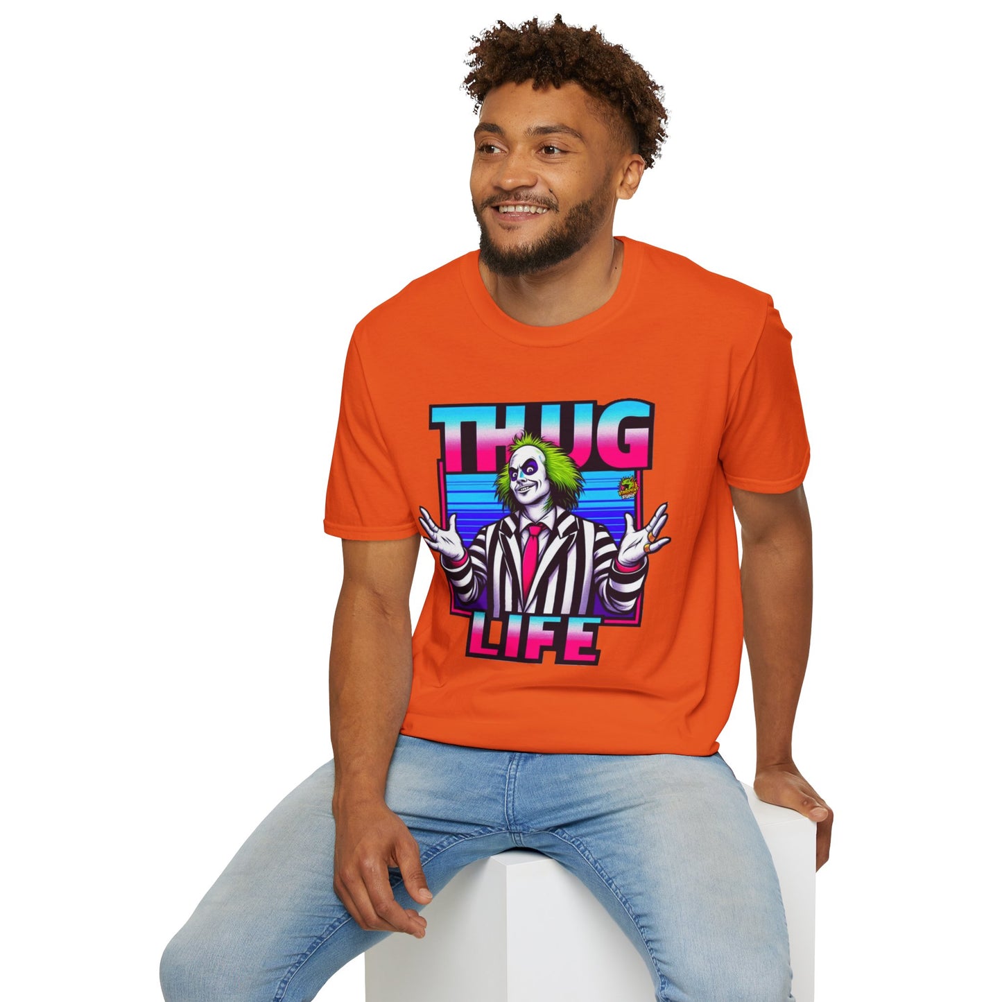 Thug - Beetlejuice Shirt | Spooky Thug Life Tee | Halloween Beetlejuice Graphic Shirt for Men & Women - premium material. perfect gift idea. Order yours now and stand out with this exclusive piece!