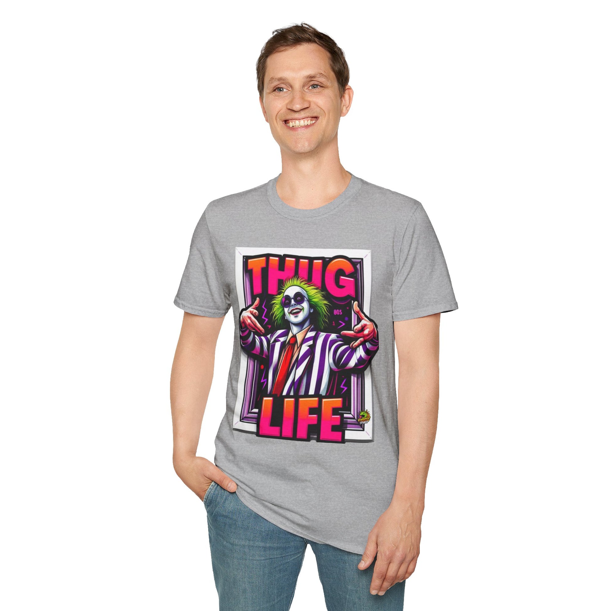 exclusive - Beetlejuice Shirt | Spooky Thug Life Tee | Beetlejuice Graphic T-Shirt for Halloween - premium material. perfect gift idea. Order yours now and stand out with this exclusive piece!