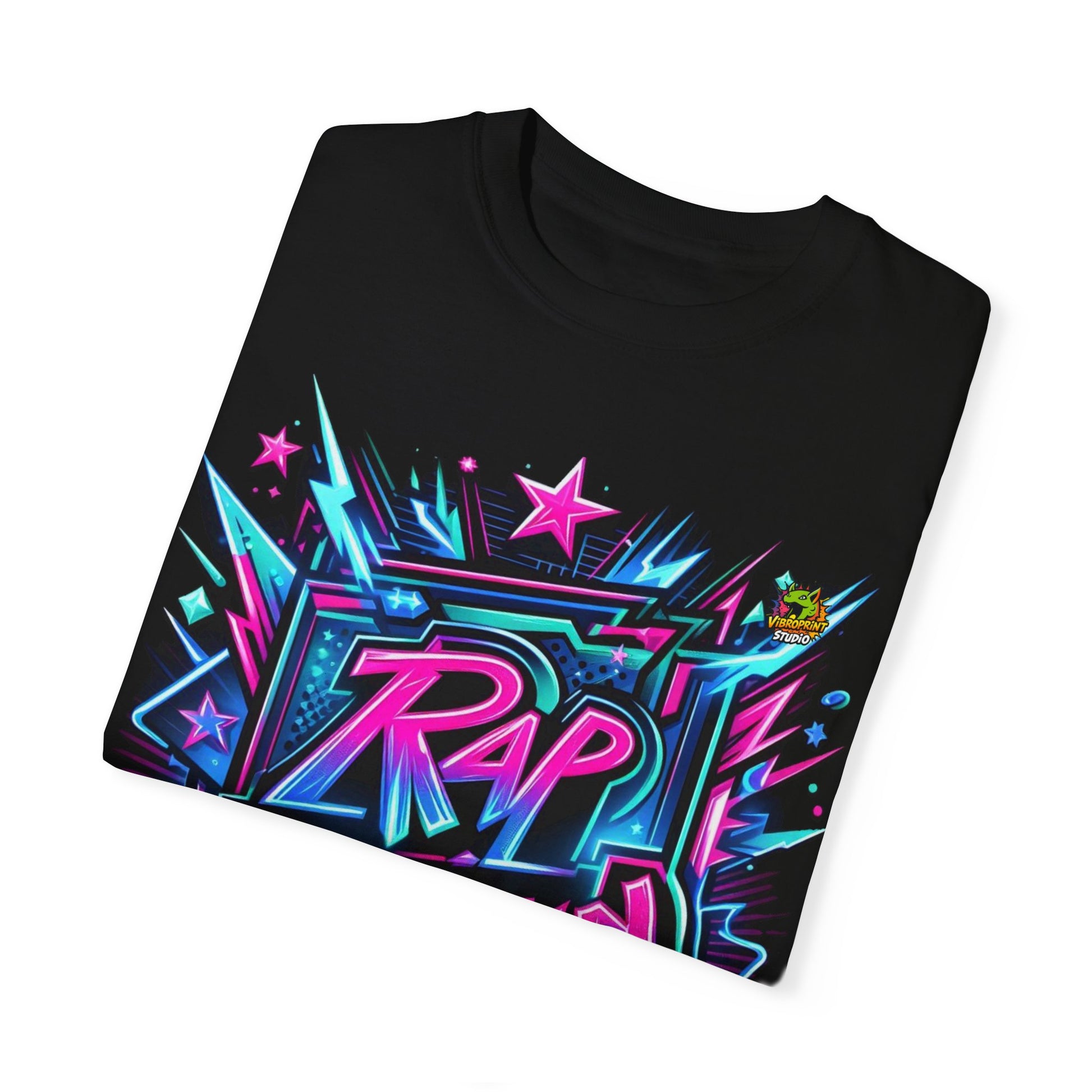 Rapper - Rapper Merch Neon Graffiti Design | Bold Street Art Hip-Hop T-Shirt - premium material. limited stock. Order yours now and stand out with this exclusive piece!