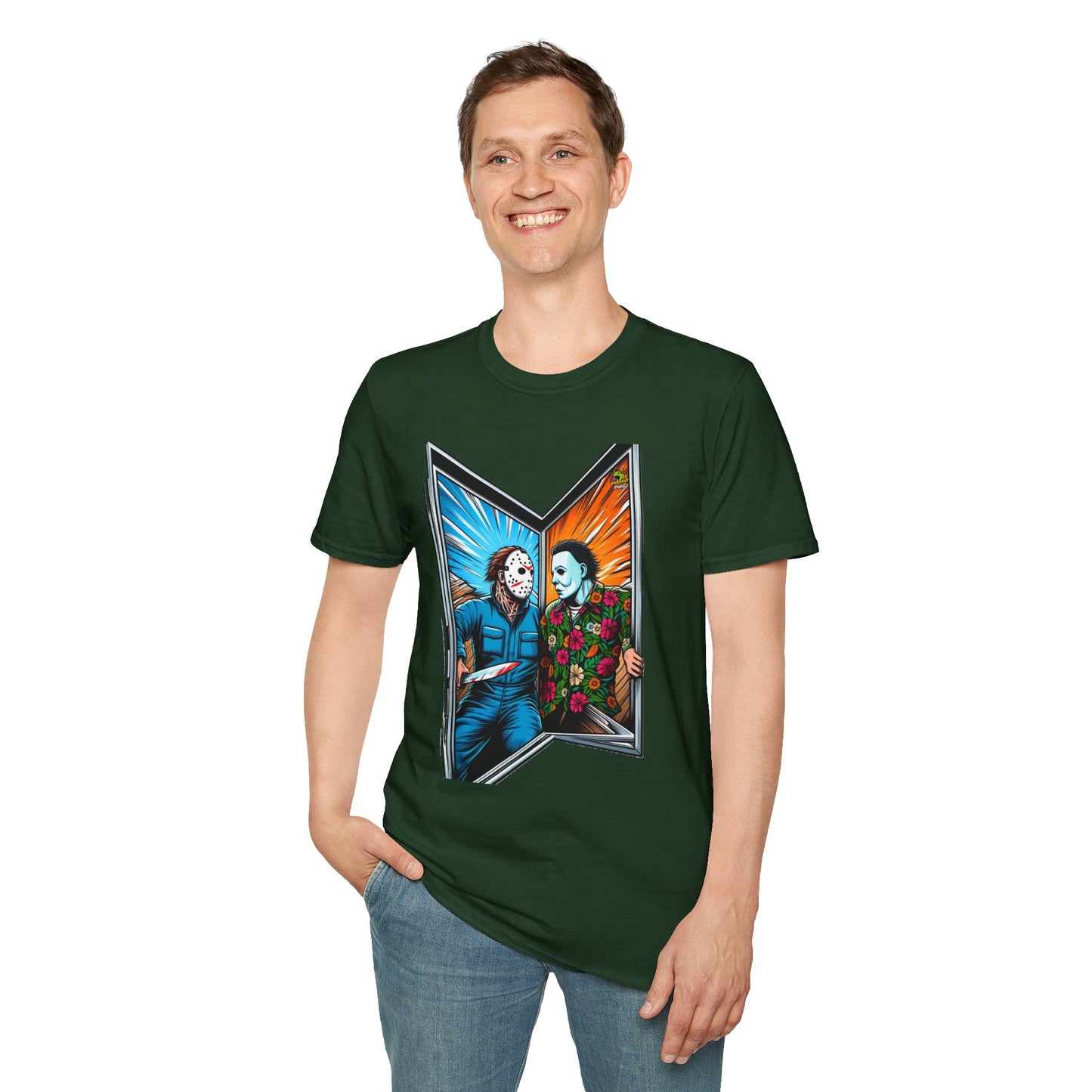 Funny Michael Myers Shirt | Jason Voorhees and Michael Halloween Tee