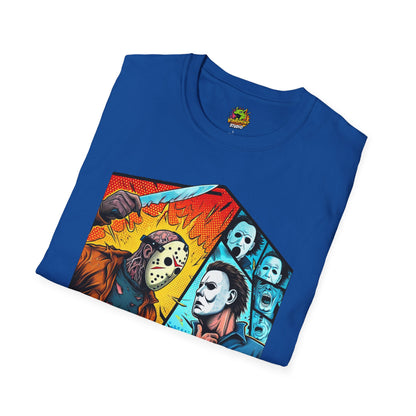 Shirt - Michael Myers Vintage Shirt | Jason & Michael Halloween Tee - premium material. limited stock. Order yours now and stand out with this exclusive piece!