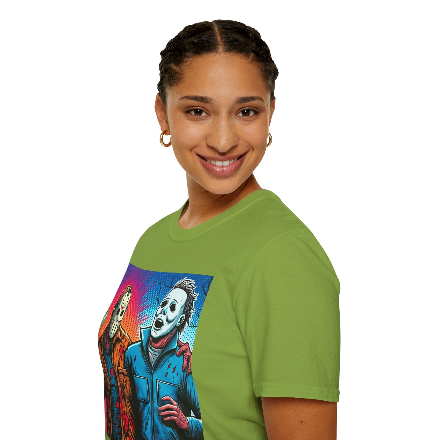 product - Jason Voorhees & Michael Myers Shirt | Funny Vintage Halloween Tee - custom-made. limited stock. Order yours now and stand out with this exclusive piece!