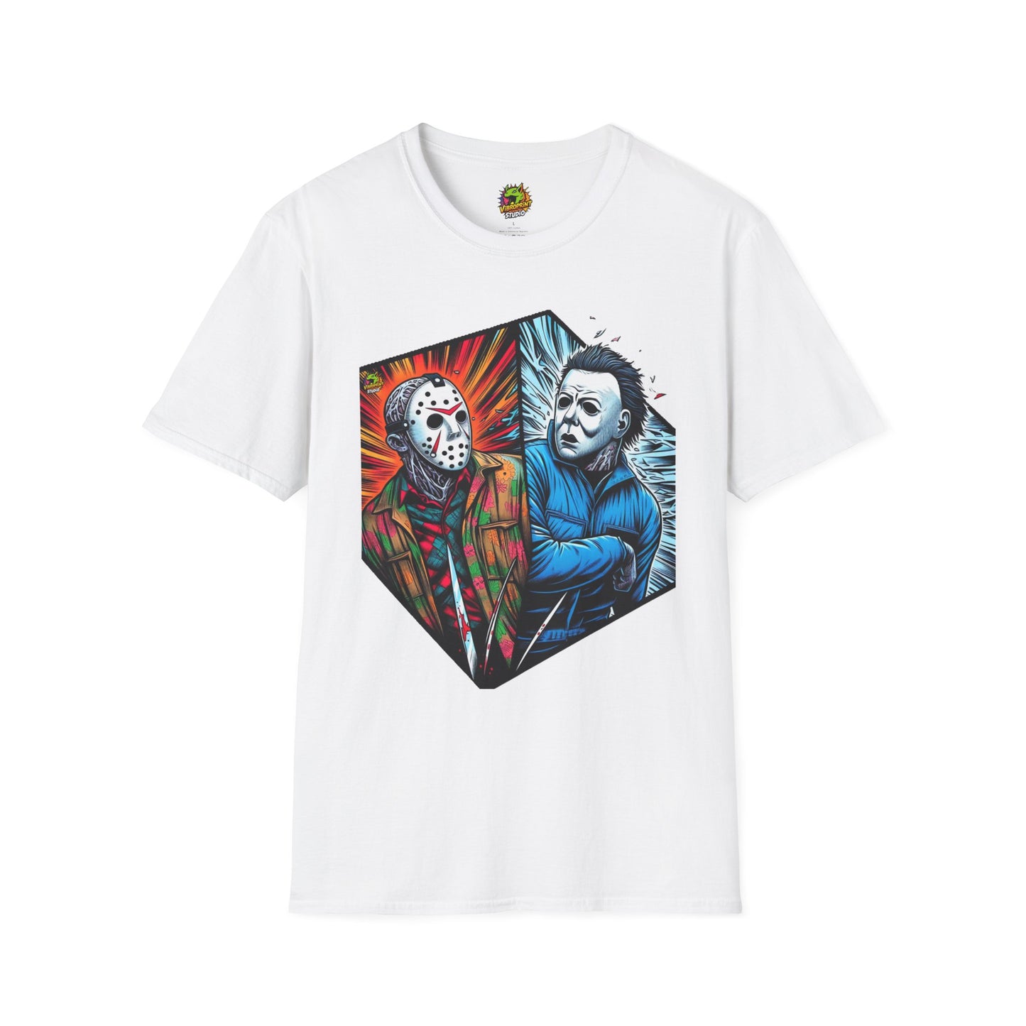 T-Shirt - Funny Jason & Michael Myers Shirt | Halloween Horror T-Shirt - premium material. limited stock. Order yours now and stand out with this exclusive piece!