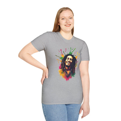 - - Bob Marley T-Shirt - Vibrant Rasta Energy - custom-made. perfect gift idea. Order yours now and stand out with this exclusive piece!