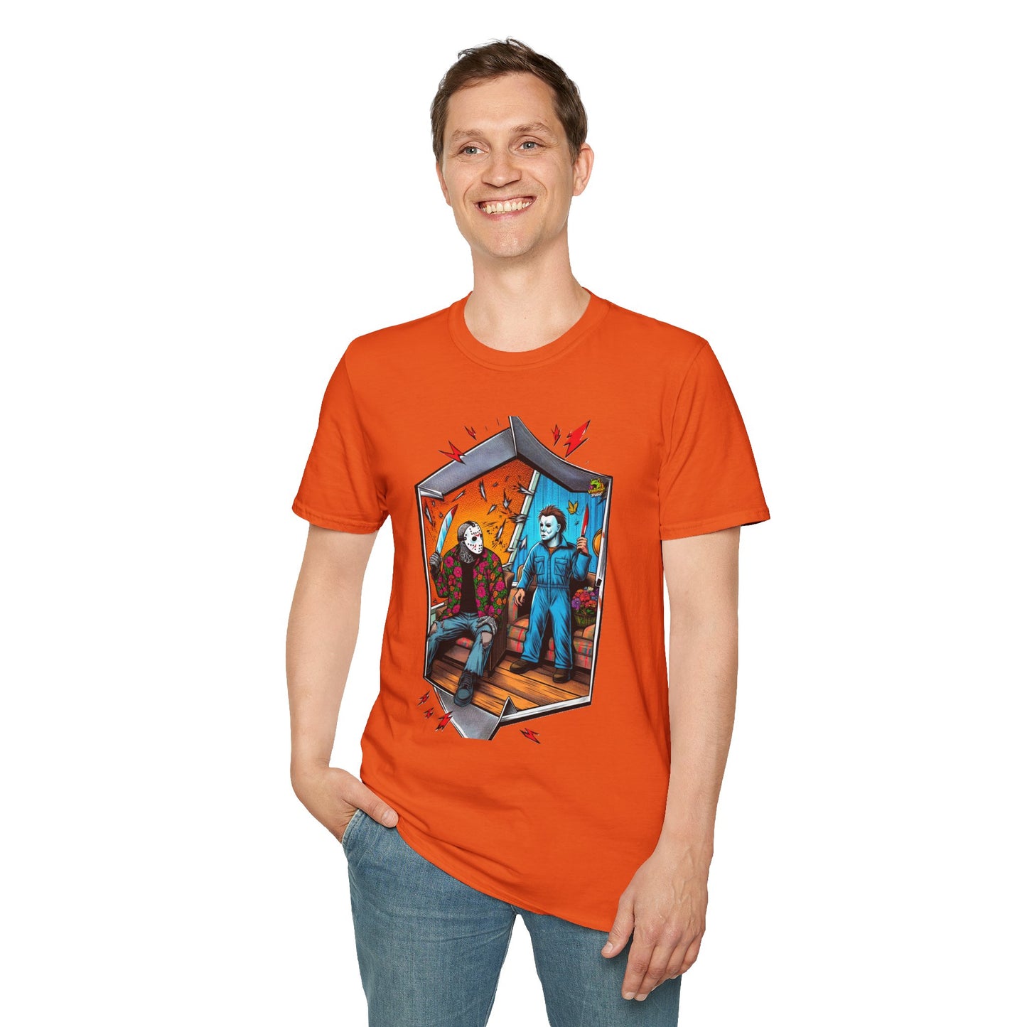 vintage horror shirt - Michael Myers Shirt | Jason Voorhees Funny Picnic Halloween Tee - trending style. spooky season t-shirt with unique flair. Order yours now and stand out with this exclusive piece!