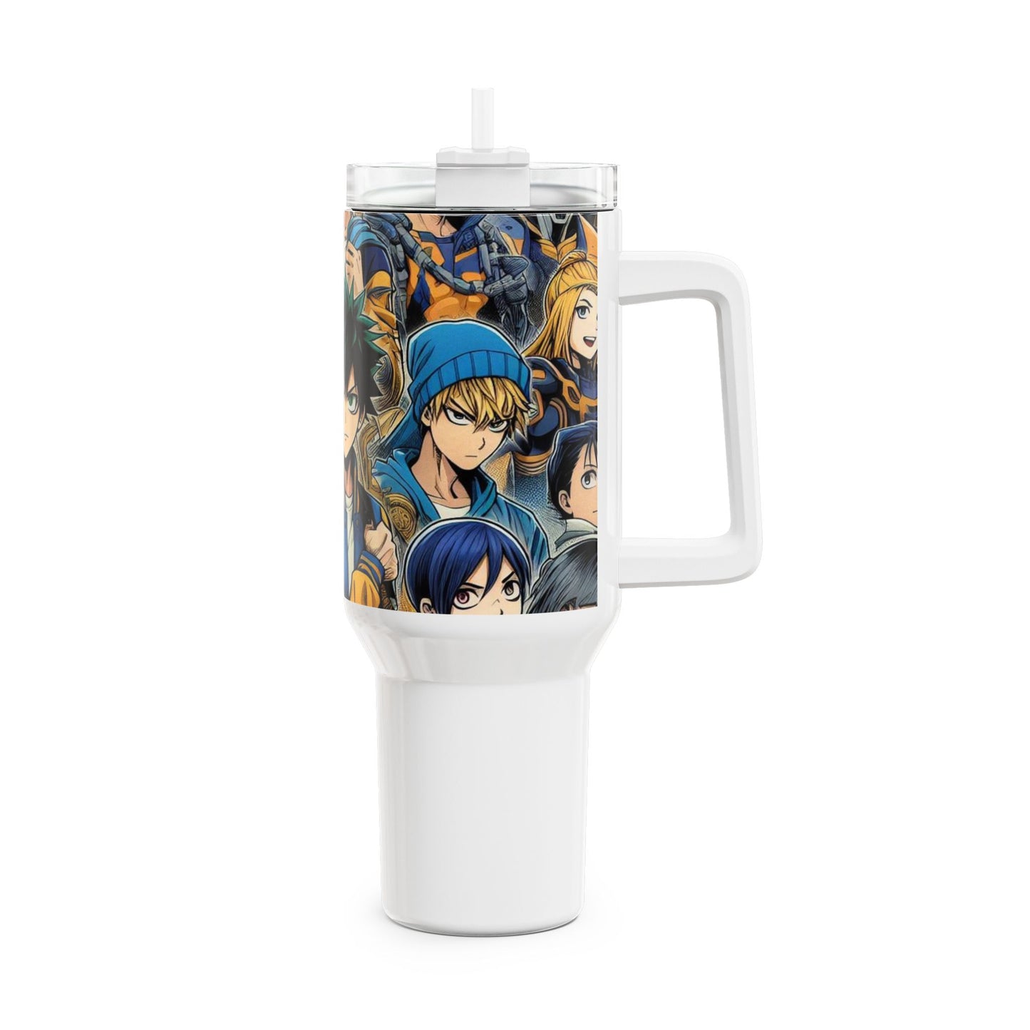 | - Stanley cup | Colorful Anime Geek Drinkware | Cartoon Tumbler for Gamers - premium material. limited stock. Order yours now and stand out with this exclusive piece!