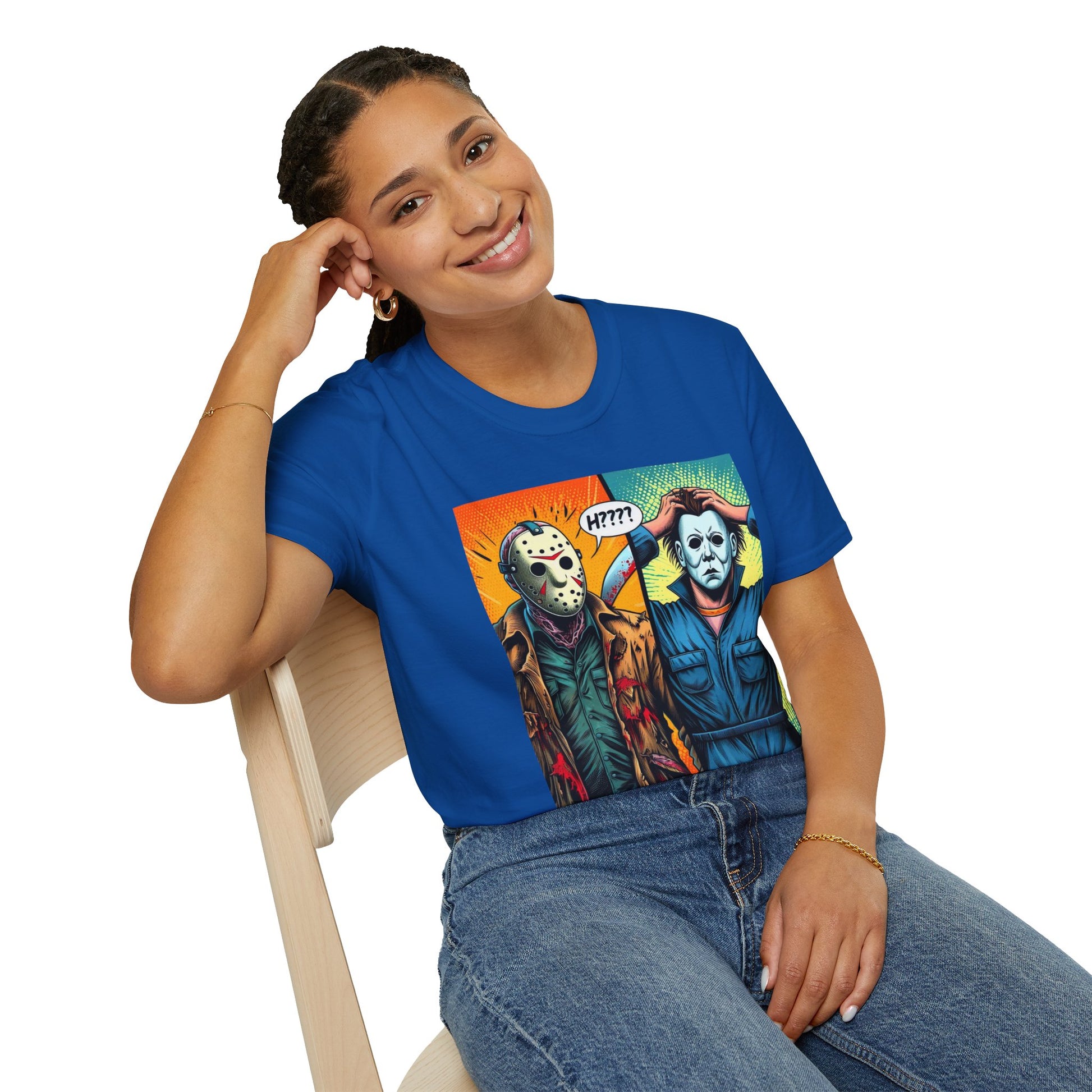 Shirt - Jason Voorhees & Michael Myers Shirt | Funny Halloween Picnic Tee - custom-made. limited stock. Order yours now and stand out with this exclusive piece!