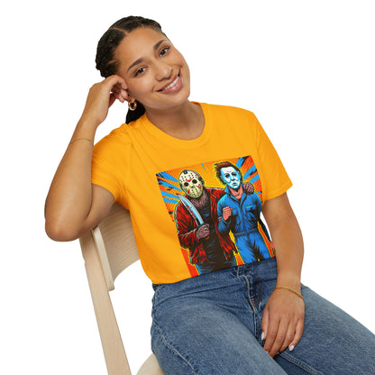 Funny - Jason Voorhees & Michael Myers Shirt | Funny Halloween Horror Tee - premium material. perfect gift idea. Order yours now and stand out with this exclusive piece!