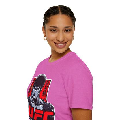 UFC T Shirt | Unleash Fierce Confidence | UFC Tee with Baki Anime Style