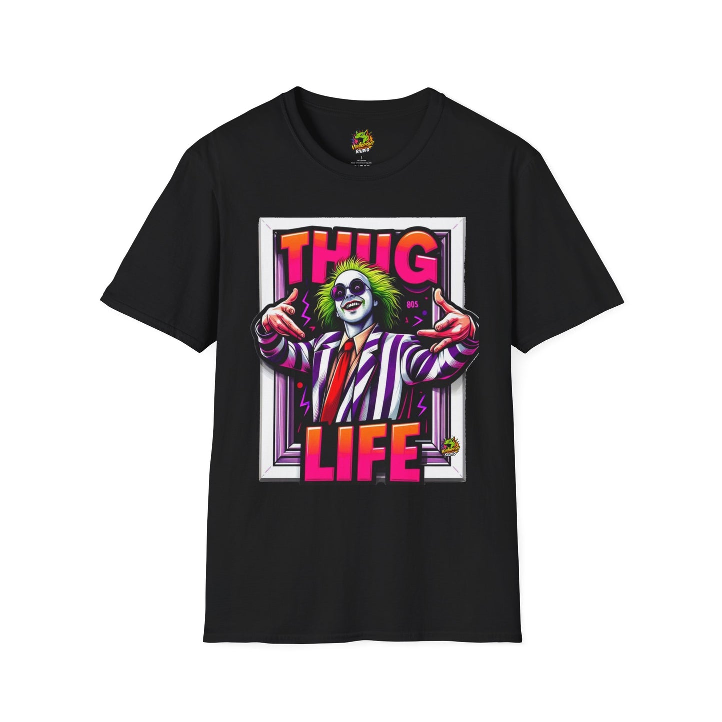 Beetlejuice Shirt | Spooky Thug Life Tee | Beetlejuice Graphic T-Shirt for Halloween - High Quality Image