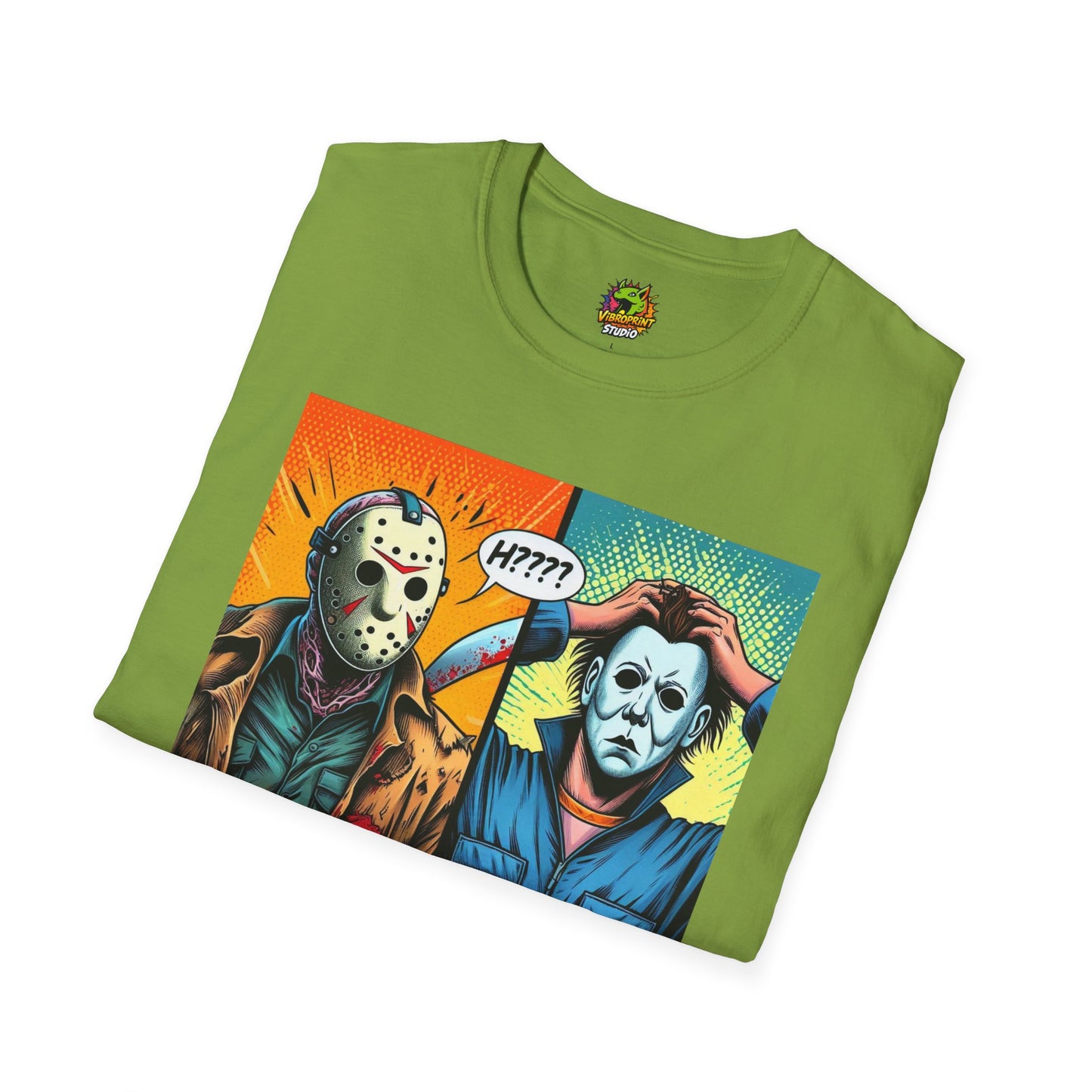 Michael Myers inspired design - Jason Voorhees & Michael Myers Shirt | Funny Halloween Picnic Tee - trending style. limited edition vintage horror design. Order yours now and stand out with this exclusive piece!