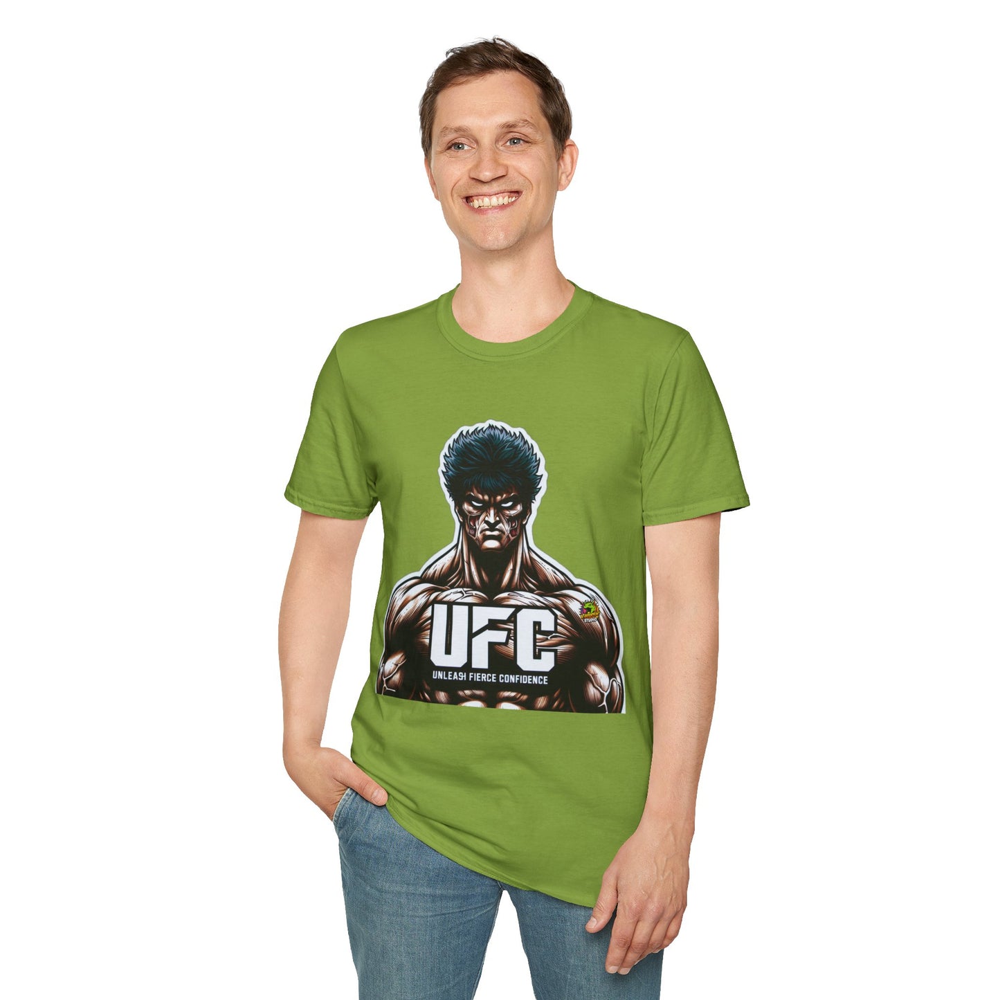 UFC T Shirt | Unleash Fierce Confidence | UFC Tee with Baki Anime Motivation for Fitness