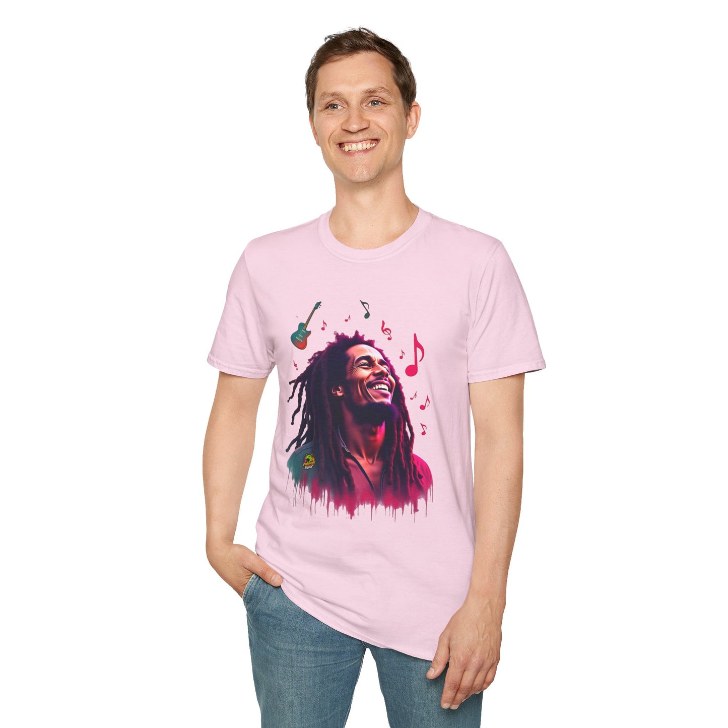 Bob Marley T-Shirt - Vibrant Rasta Revolution - VibroPrint Studio