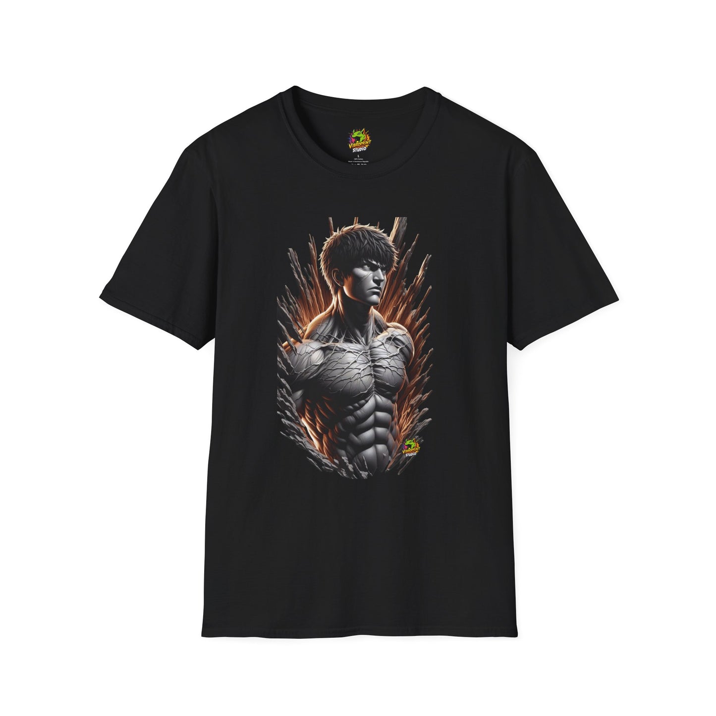 UFC T Shirt | Unleash Fierce Confidence | UFC Tee for Gym with Baki Anime Inspiration - High Quality Image