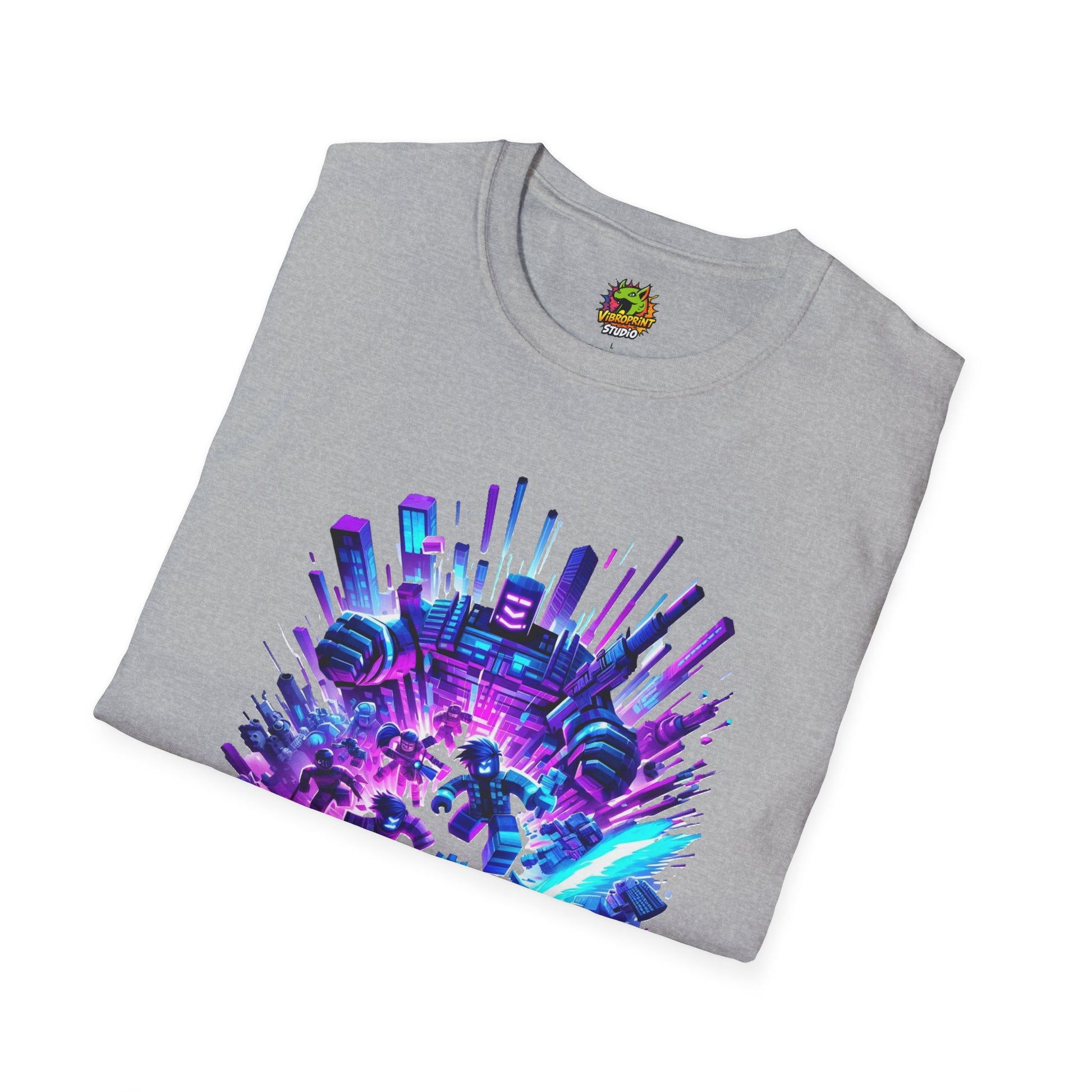 Block - Roblox T-Shirt - Block City Skyline - premium material. perfect gift idea. Order yours now and stand out with this exclusive piece!