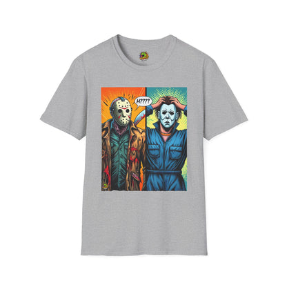 Shirt - Jason Voorhees & Michael Myers Shirt | Funny Halloween Picnic Tee - custom-made. perfect gift idea. Order yours now and stand out with this exclusive piece!