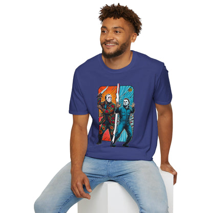 Jason Voorhees & Michael Myers Funny Horror Tee | Halloween Shirt