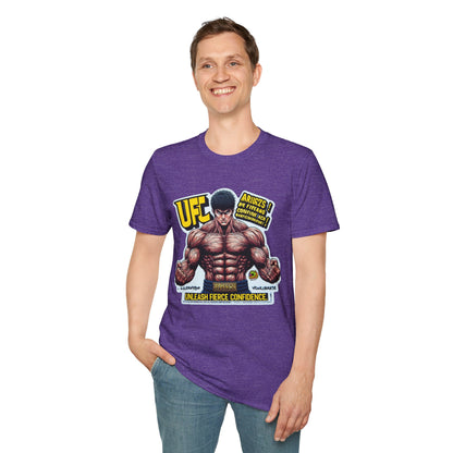 UFC T Shirt | Unleash Fierce Confidence | Motivational UFC Tee with Baki Anime Elements